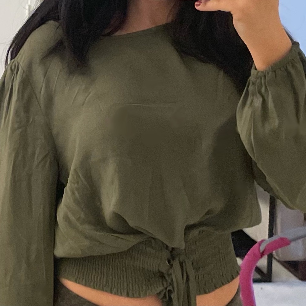 Sage green Fine Love blouse